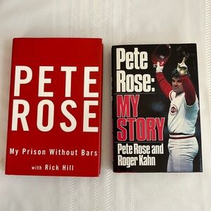 Pete Rose My Story & Pete Rose My Prison Without Bars BOOKS